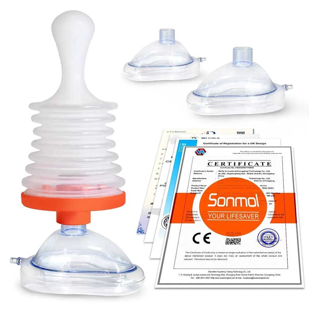 Dispositivo portatile antisoffocamento Primo soccorso Bambini Adulti Dispositivo di salvataggio per asfissia all'aperto Anti soffocamento Kit di emergenza per assistenza alle vie aeree