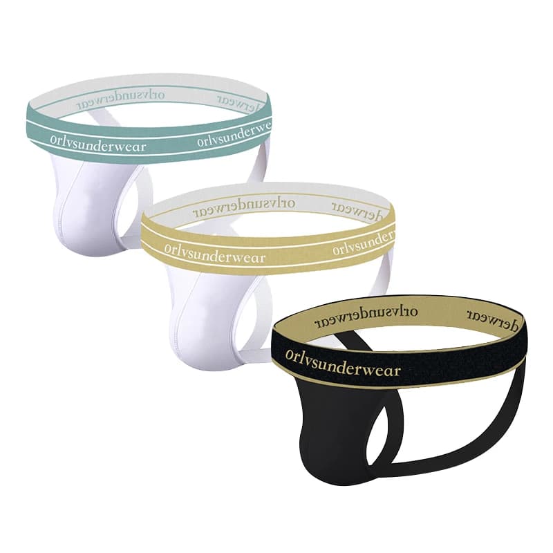 ORLVS Men Underwear Sexy Jockstrap Sexy Hombre G-String And Thong Men String Nylon Cueca Gay Sissy Panties Lingerie Underpants