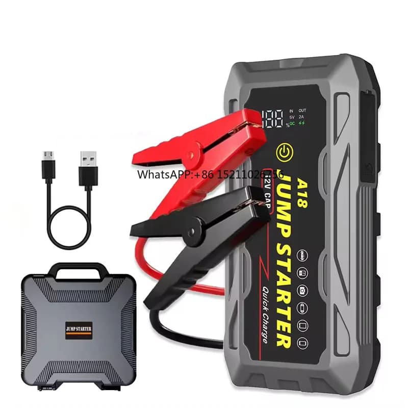12V 74000mwh 37000mwh Auto Jump Starter 1200A corrente di picco Jump Starter Auto emergenza Booster portatile Jump Box