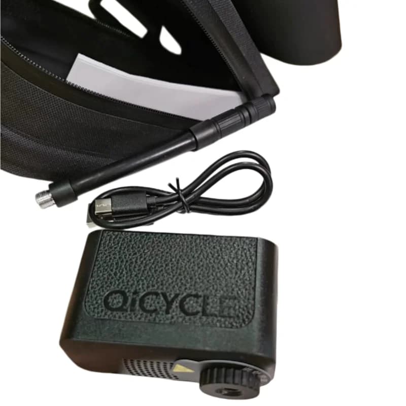QiCYCLE Nano Max 120psi Gonfiatore Elettrico Portatile per Pneumatici, Ricarica Rapida Tipo C, Pompa Leggera per Biciclette con Riparazione Rapida degli Pneumatici