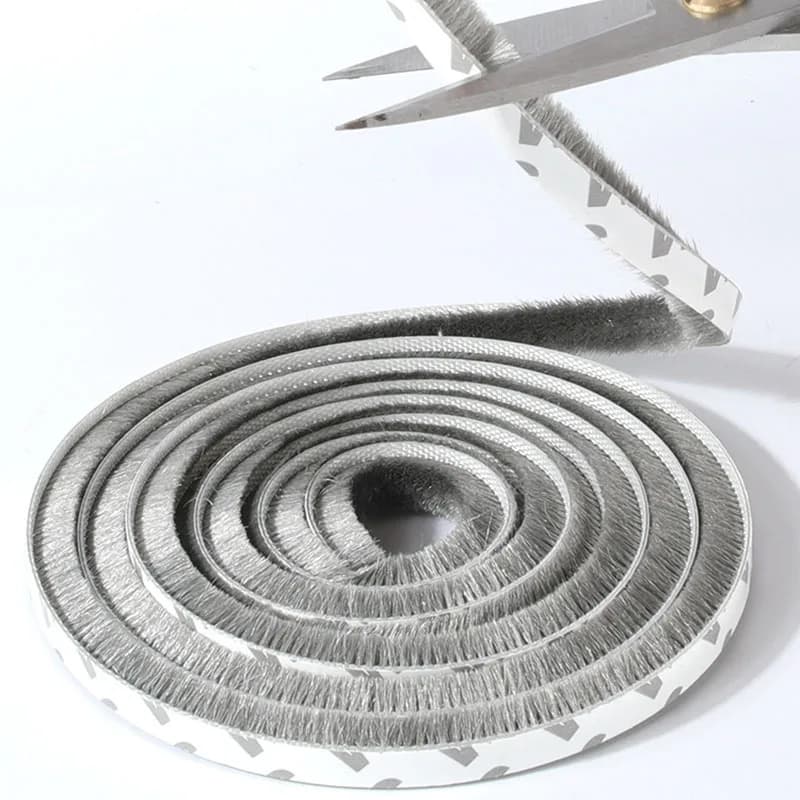 10M alluminio porta scorrevole finestra spazzola guarnizione striscia guarnizione paraspifferi antipolvere Slot per schede nastro sigillante guarnizione porta