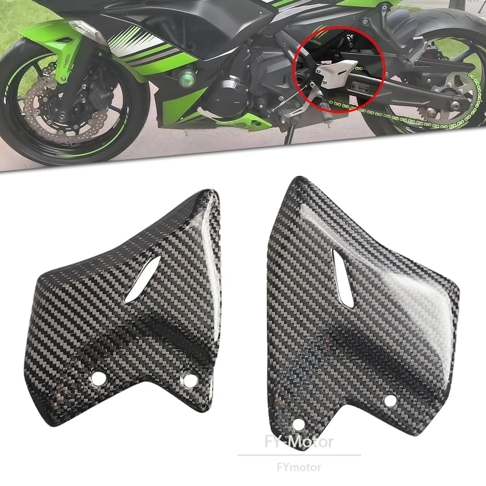 Protezione Posteriore per Tallone Moto in Fibra di Carbonio Compatibile con Kawasaki Ninja 650 Z650 Z 650 NINJA 2017-2025