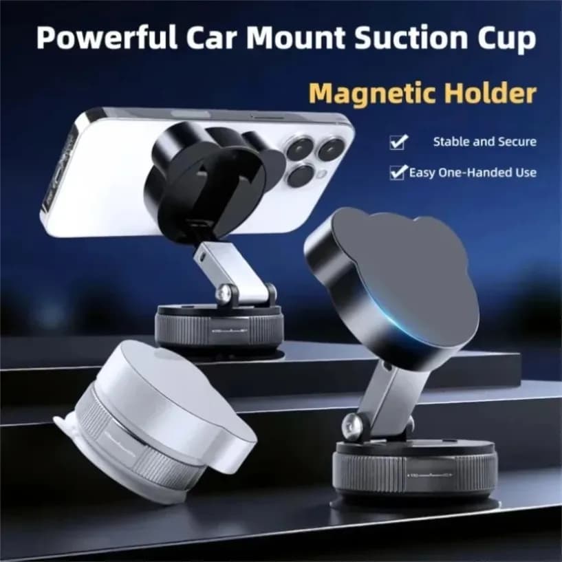 Supporto per telefono magnetico con ventosa per auto Supporto da tavolo pieghevole per Magsafe iPhone 16 15 14 13 12 Pro Max Samsung Xiaomi Mount