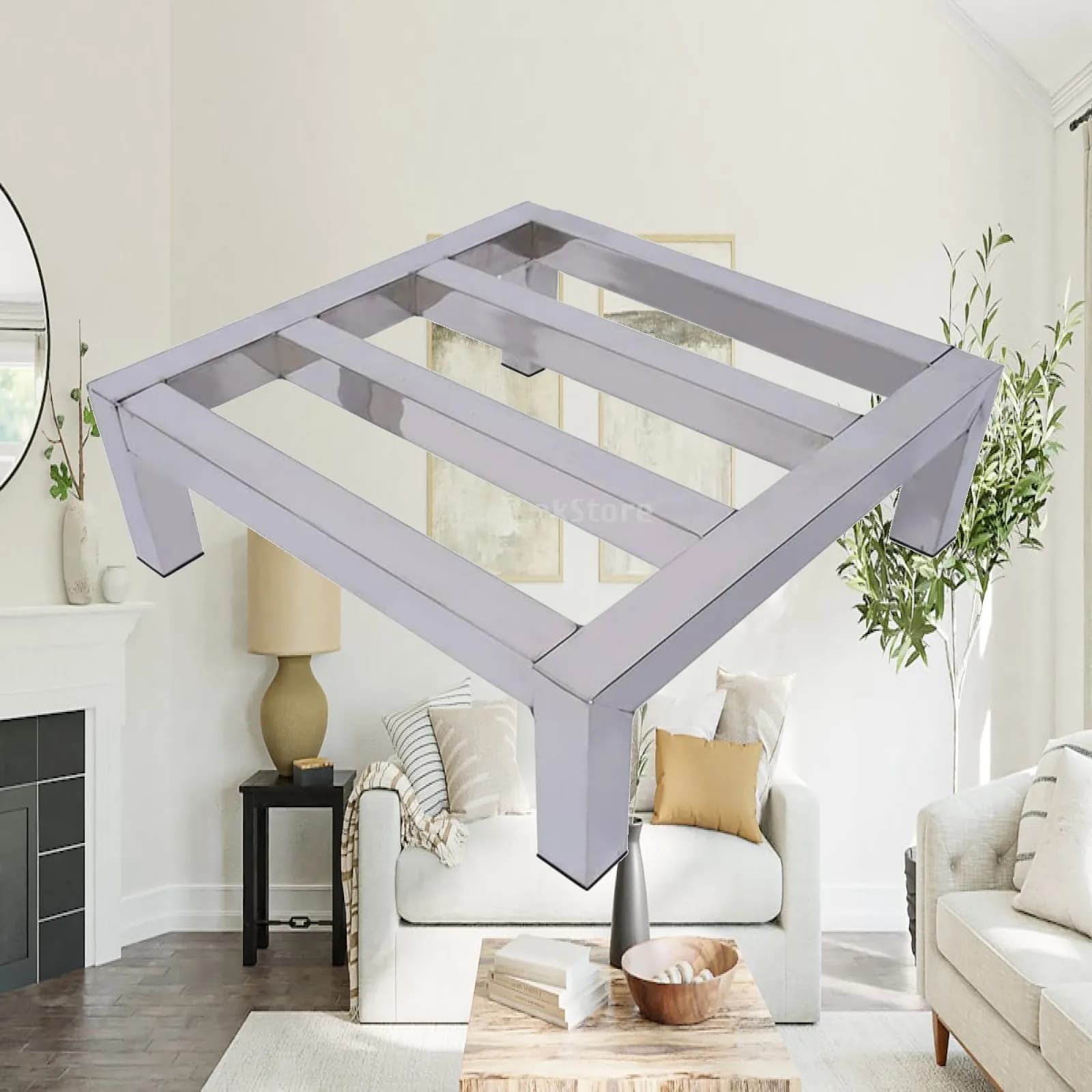 Elevated Stainless Steel Shelf Anti Rust Organizer Appliance Riser for Kitchen Living Room Laundry Utility