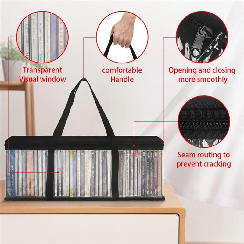 AB09-Organizer for hats with handles for transport Transparent hat case Large hat bag for baseball caps Home travel door