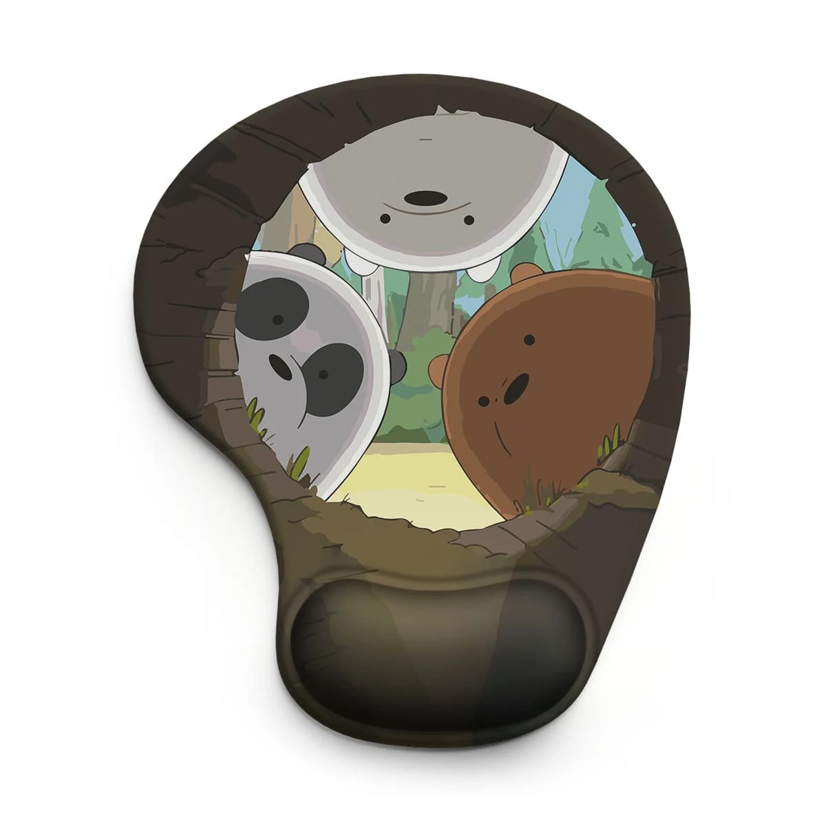 Cute Cartoon Animes Mouse Pad polso Support-3D ergonomico morbido antiscivolo supporto per poggiapolsi tappetino per Mouse per Computer per PC da ufficio