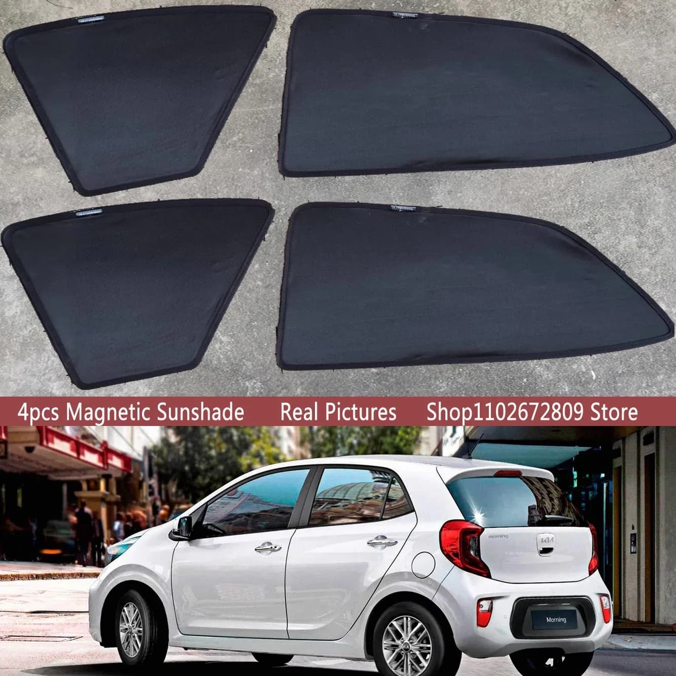 Parasole Magnetico per Auto, Tendina Parasole per Parabrezza Anteriore per Kia PICANTO JA MORNING 2017 - 2026, Accessori