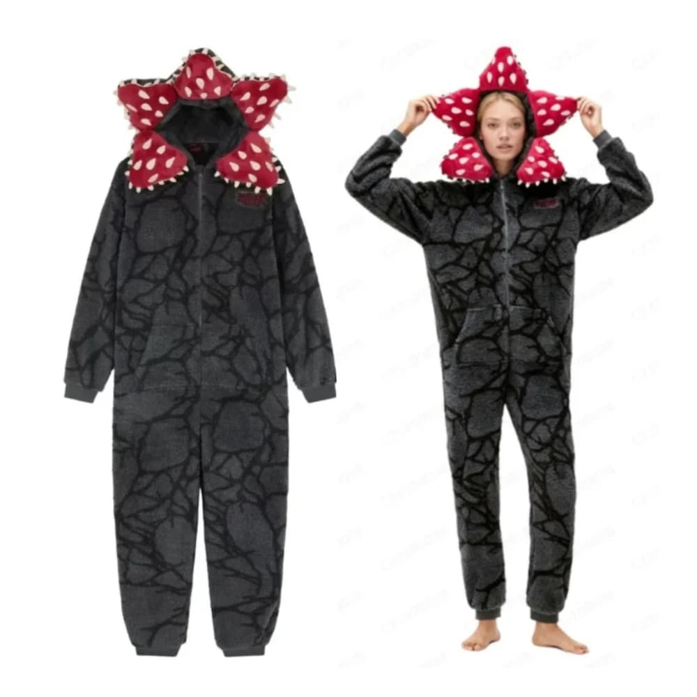 Film Stranger Natale Autunno Inverno Addensare Cannibal Flower Costume Cosplay Pigiama comodo alla moda per adulti