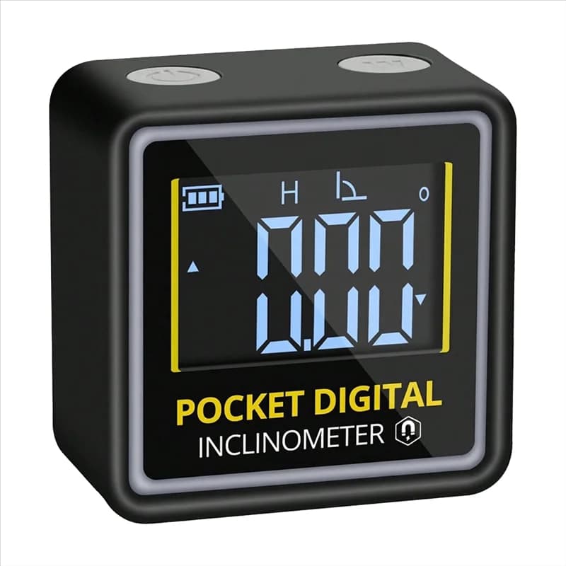 ABUL-Mini Goniometro Digitale Ricaricabile con Base Magnetica e Retroilluminazione per Falegnameria e Edilizia