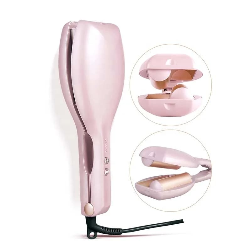 Pink Hair Folder Beauty Styling Quick Temperature Control Curling Egg Hair Clip