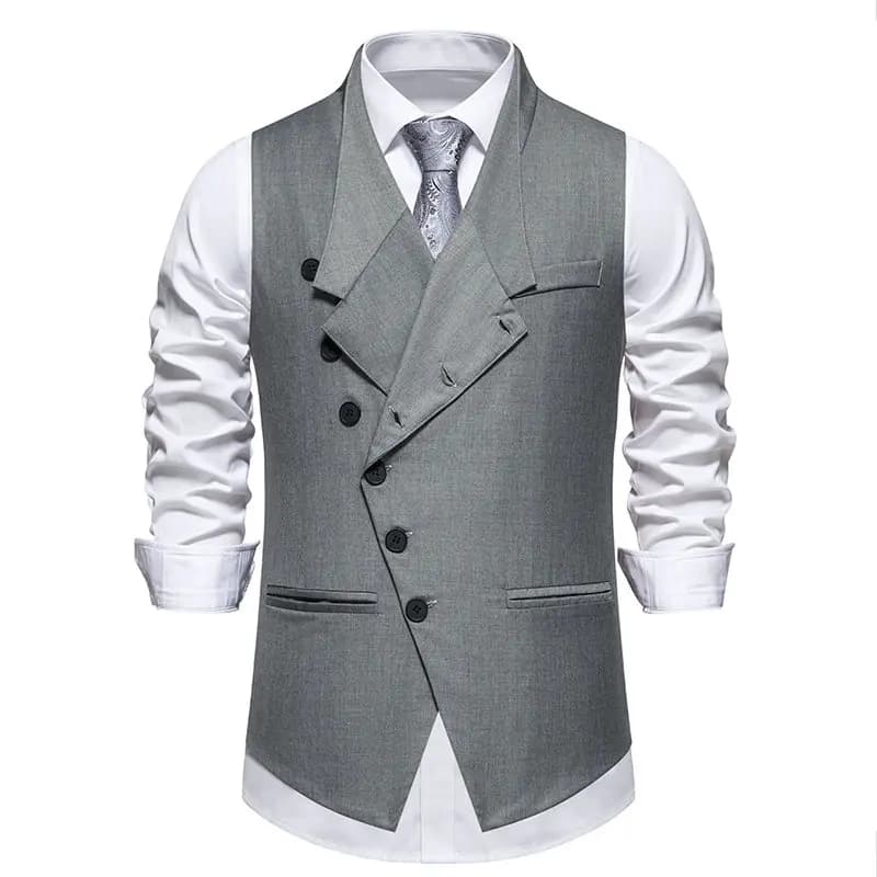 Gilet da abito da uomo nuovo Moda Smart Casual Abito formale Gilet per gilet da sposa Uomo Tinta unita senza maniche Gilet da festa Uomo