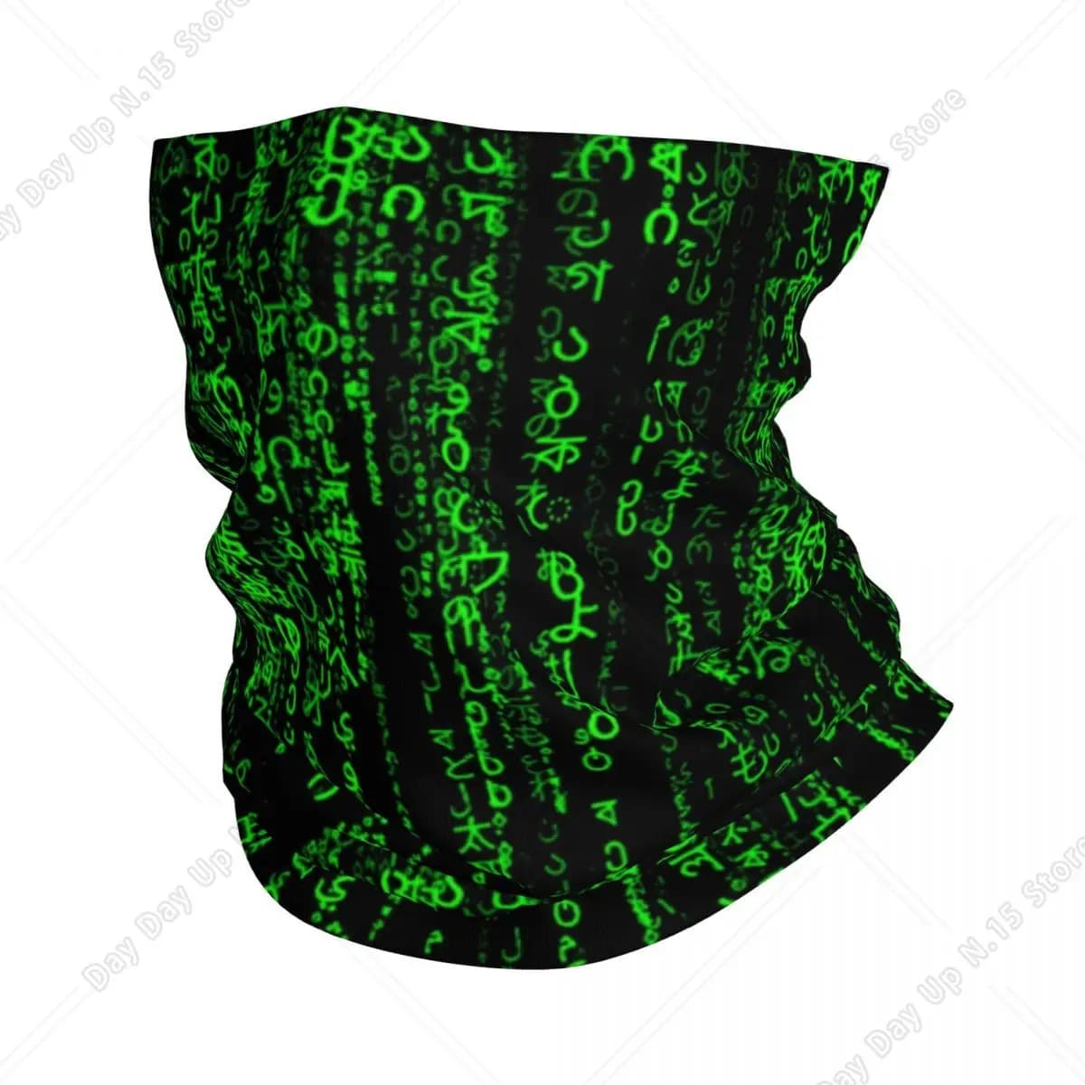 Custom Matrix Code Secret Bandana Neck Gaiter for Ski Women Wrap Scarf Programmer Coding Balaclava Warmer