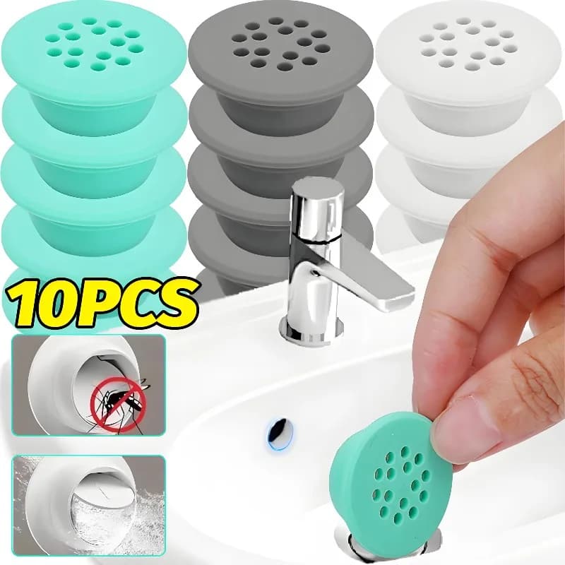 Foro per lavandino in silicone Copertura per troppopieno Tappo di tenuta per lavabo da bagno a prova di odore Tappo di scarico per vasca da bagno di ricambio Tappo per filtro per capelli
