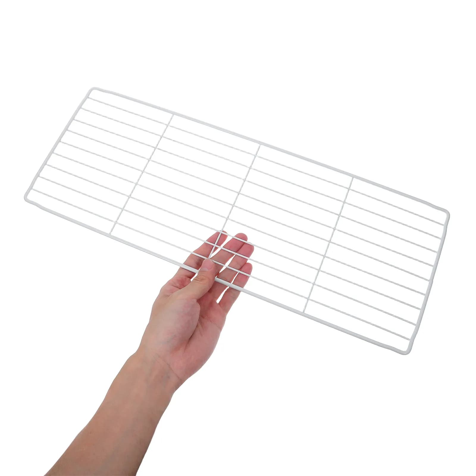 Divisorio per Congelatore a Pozzetto, Organizzatore per Congelatore Profondo, Pannello Divisorio 45x17cm, Ripiano in Filo di Ferro, Divisorio per Frigorifero, Organizzazione Frigo