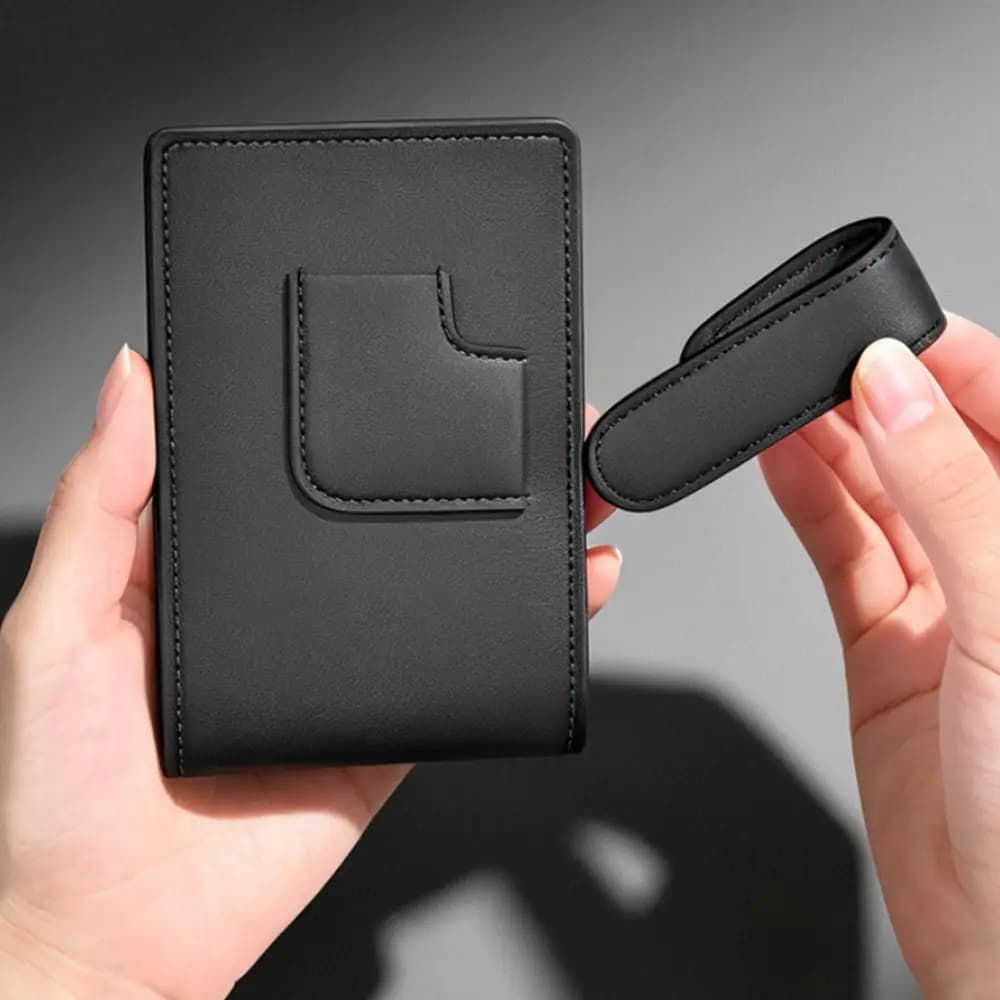 Slim Design Multi-slot Card Holder Neat Appearance Lightweight Portable Wallet Solid Material Great Serviceability