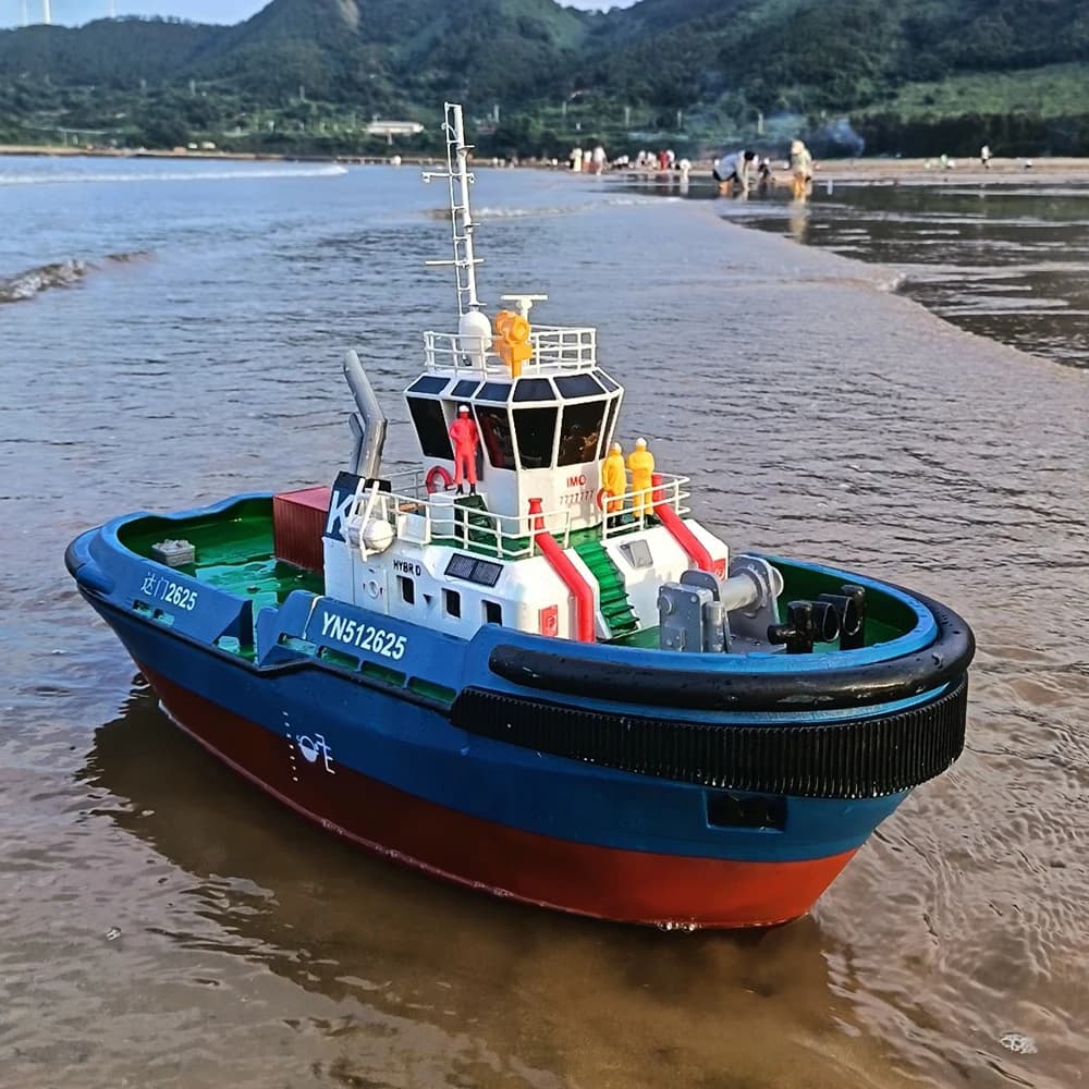 70 cm RC Barca Simulazione Telecomando Tugboat Stampa 3D Kit modello di barca RC Giocattolo per adulti Regalo
