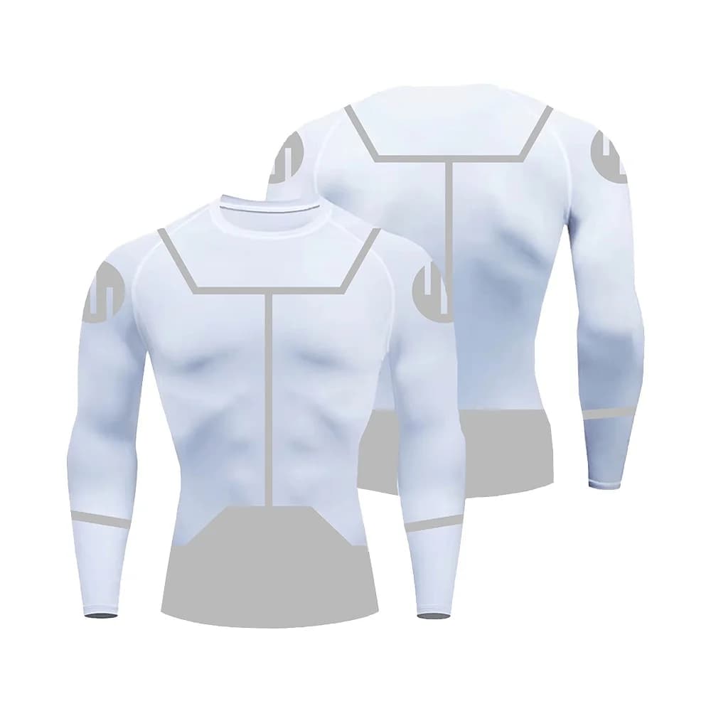 Maglietta da palestra a maniche lunghe da uomo, maglia estiva, leggings, rashguard, compressione, asciugatura rapida, t-shirt aderente da uomo