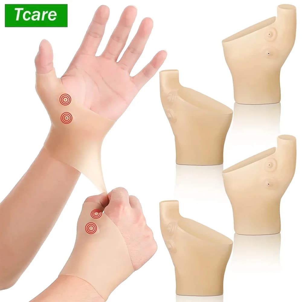4 Pezzi Gel Polso Pollice Bretelle Polso Mano Pollice Guanti Impermeabile Polso Manica Duro Pollice Artrite Brace per Digitare Sollievo Dal Dolore