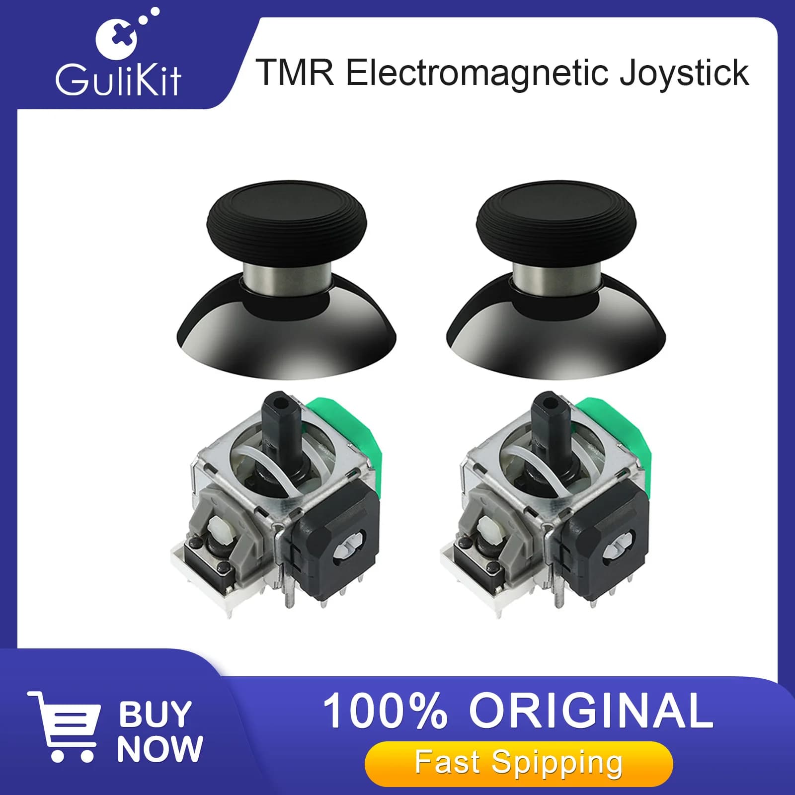 Kit di Sostituzione Joystick Magnetico GuliKit TMR per Controller PS5 PS4 Xbox Series, Modulo Anti-Drift con Cappucci per Levette