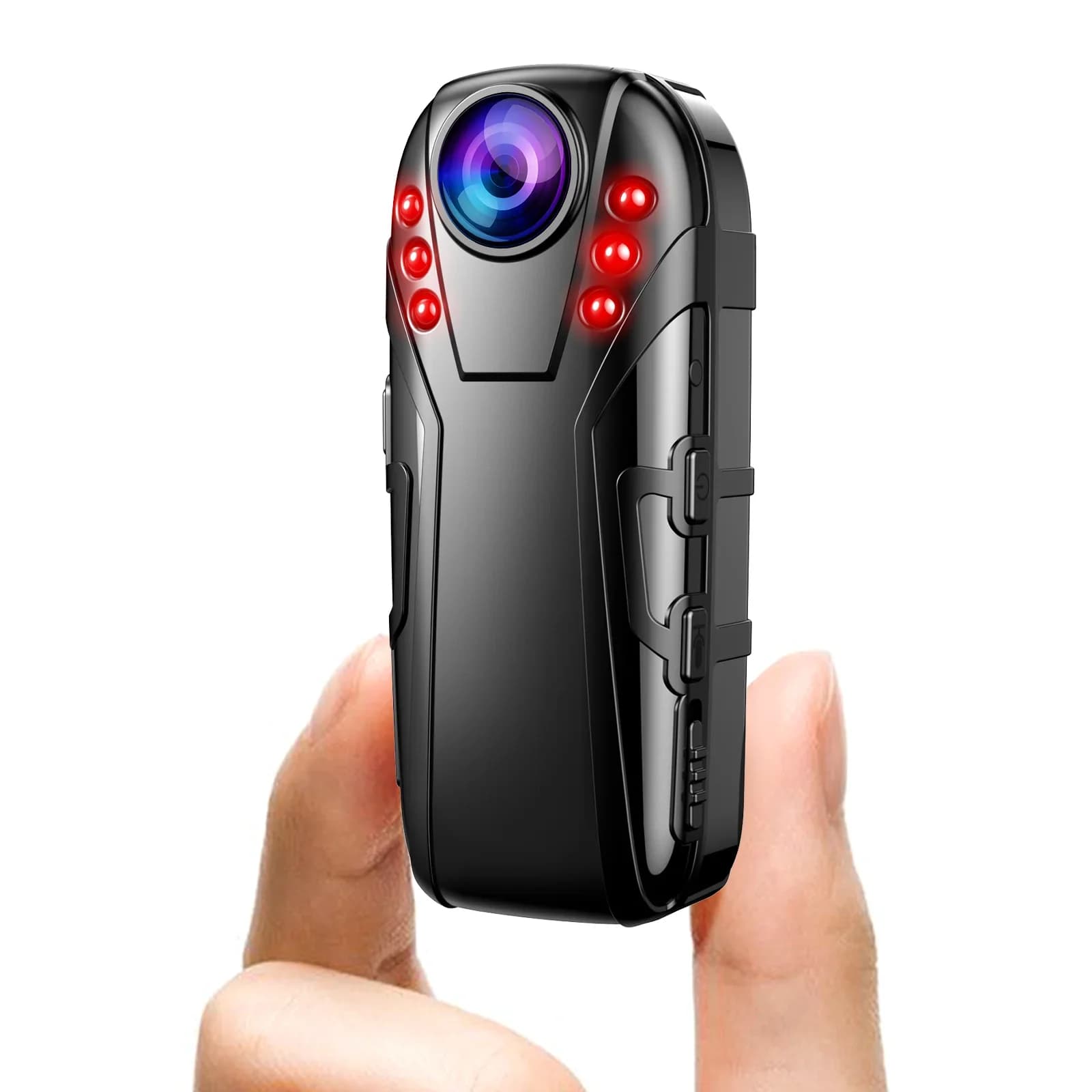 Boblov L02 1080P Visione notturna a infrarossi Obiettivo Full HD Mini telecamera Dash Cam Piccola videocamera 125 gradi grandangolare Bodycam Polizia