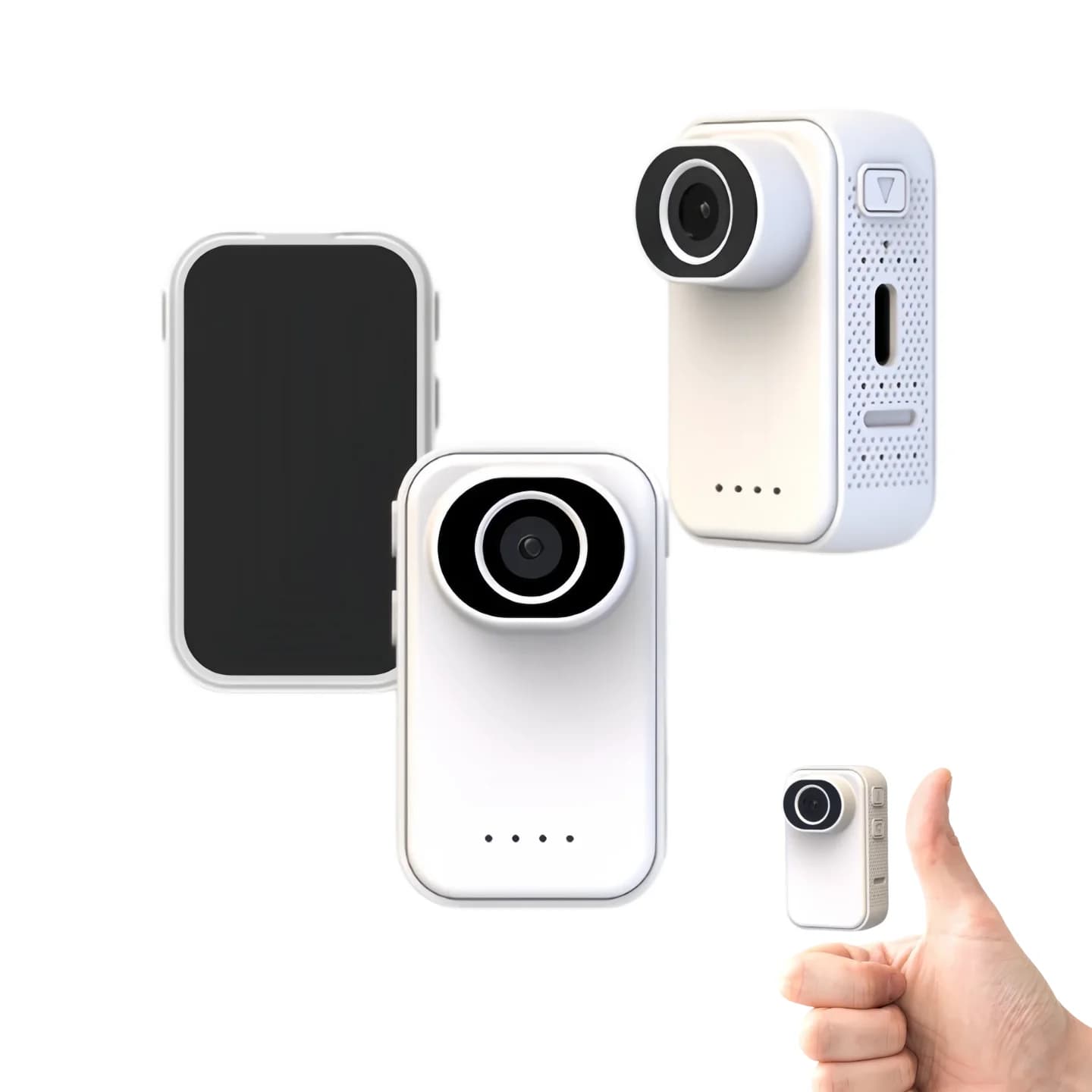 Mini Telecamera Digitale Ultra HD 2.7K, Registratore Video, Action Cam Portatile, Videocamera Tascabile per Vlog, Telecamera Sportiva Magnetica per Esterni