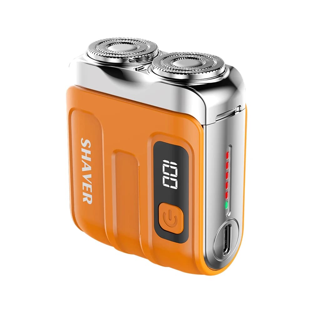 Rasoio elettrico intelligente Rasoio da viaggio Mini rasoio a doppia lama Rasoio da uomo impermeabile Barba portatile Rimozione ricaricabile
