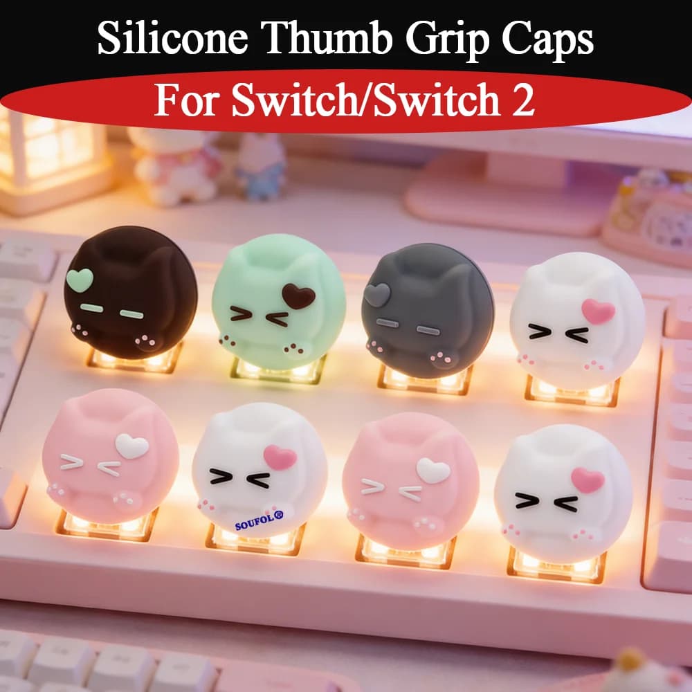 Nuovo Set di 4 Copri-Stick Analogici in Silicone per Switch 2/PS5/XBOX, Accessori per Gaming