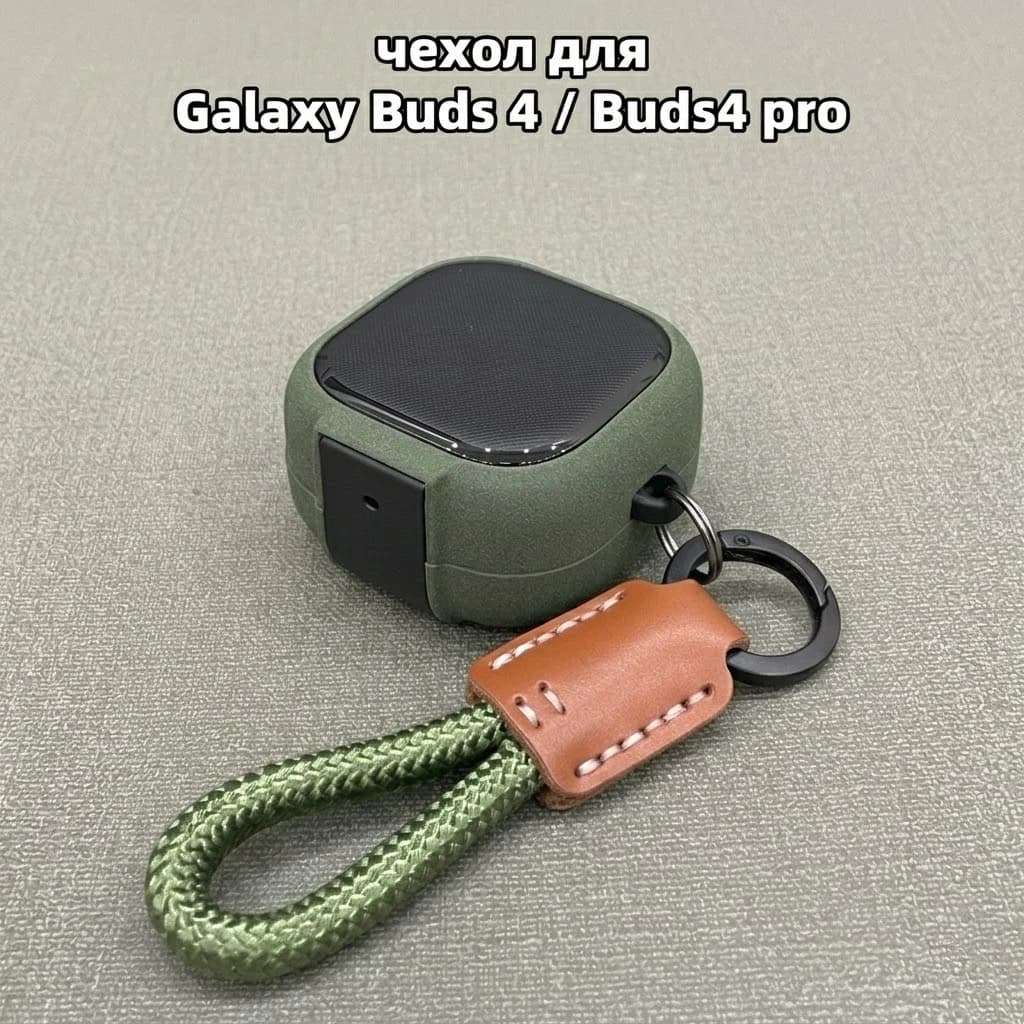 Custodia per Galaxy Buds4 Pro con chiusura magnetica automatica, supporto per telefono, cover per cuffie per Samsung Buds 4 Pro con gancio