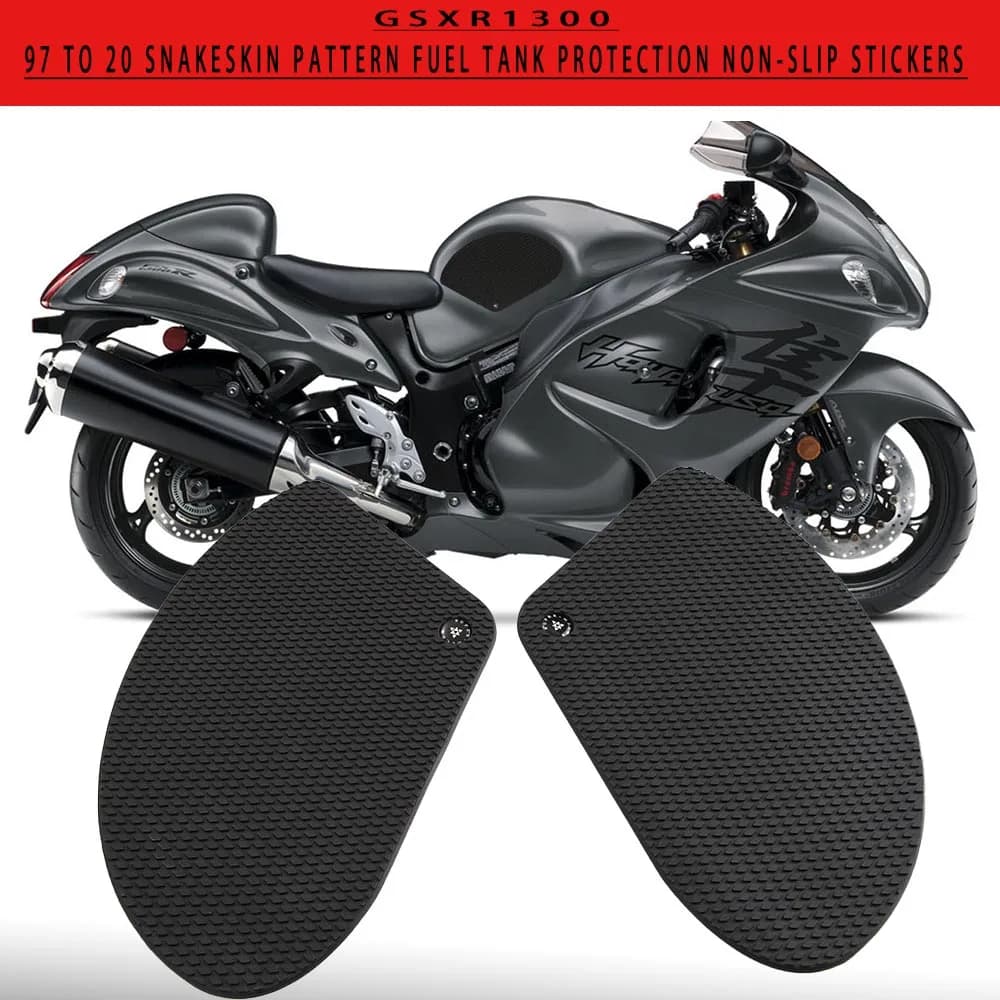 Per Suzuki Hayabusa GSXR1300 1997-2020 Protezione antiscivolo Rilievo del serbatoio Adesivo Gas Ginocchio Grip Trazione Decalcomania laterale GSXR 1300 97-20