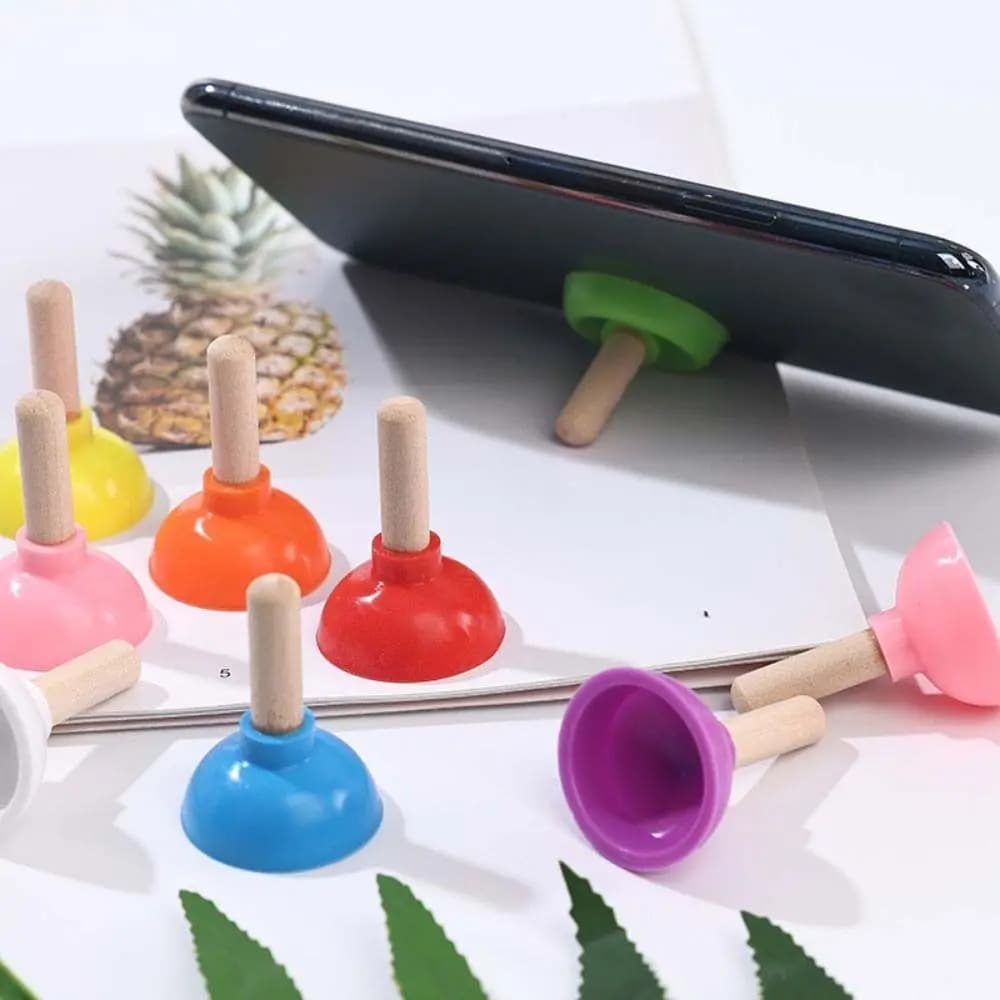 Mini supporto per telefono a forma di WC, ispirato al magicismo, con ventosa, per trucchi di mentalismo e close-up, porta carte