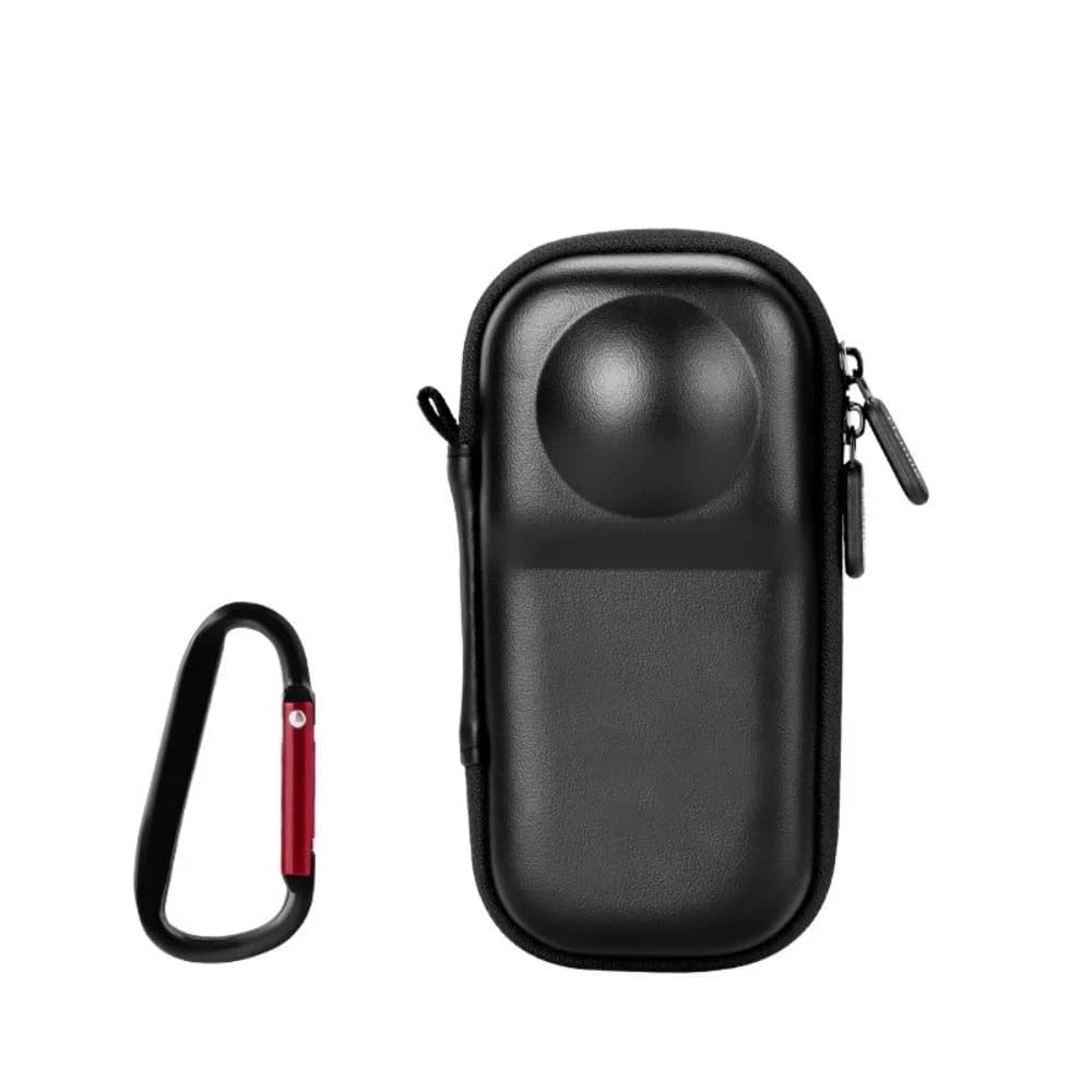 PU Travel Case Quick-Access Zipper Closure Shockproof Structure Camera Storage Bag Anti-drop Protective Case for Insta360 X5