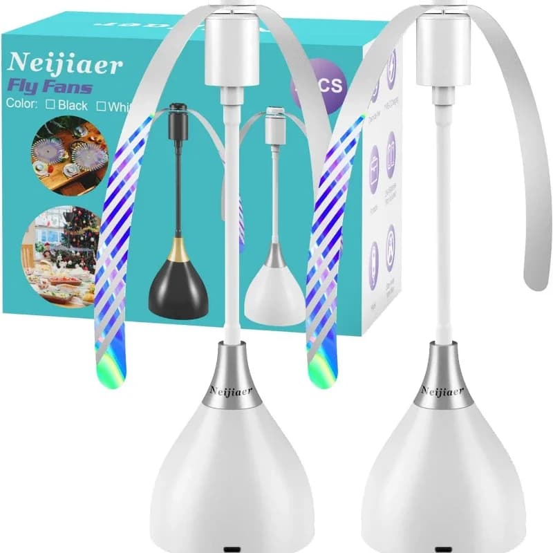 2PC/3PC dining table fly drive fan, USB or battery powered, portable fly drive fan with soft blades, handy fly drive fan