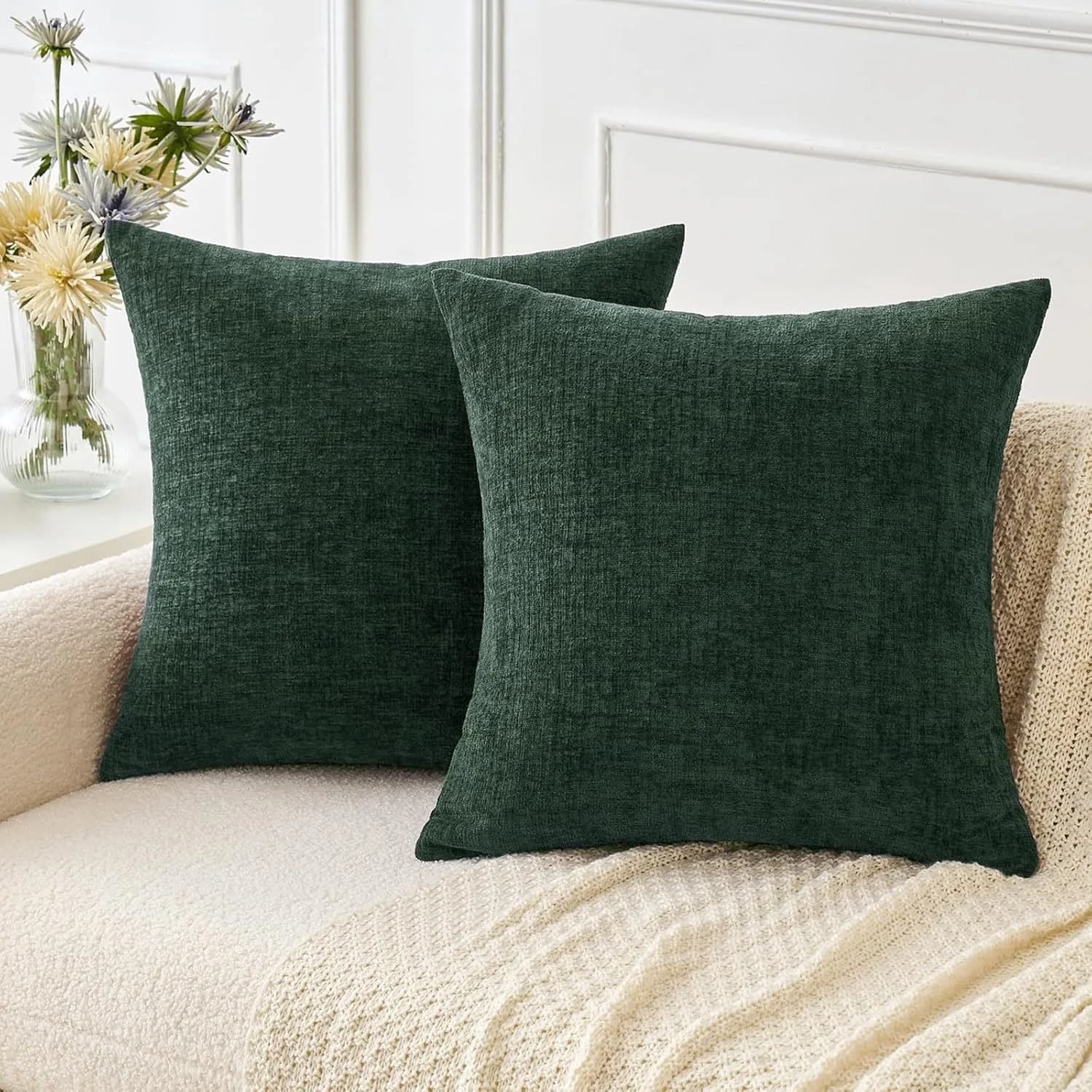 Decorative 18x18 inch green Christmas pillow lining for pillows in the eyelashes for sofa bed living room