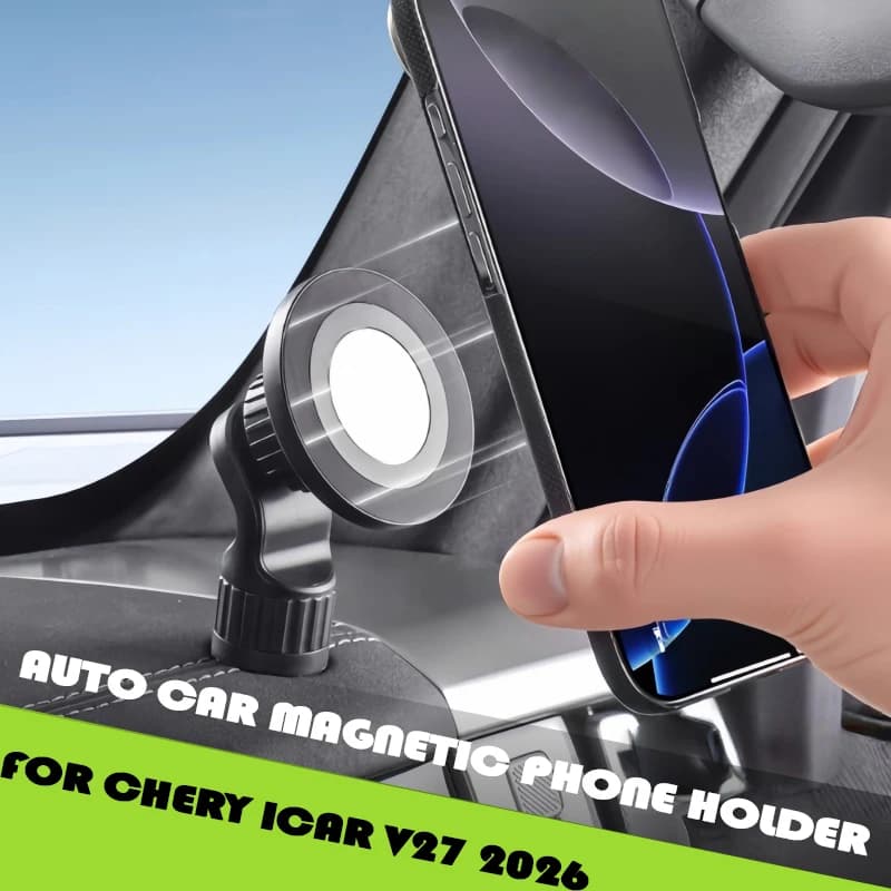Supporto Magnetico per Telefono Auto Compatibile con Chery ICAR V27 2026, Supporto Telefono Lato Guida Modificato, Accessori Interni Auto