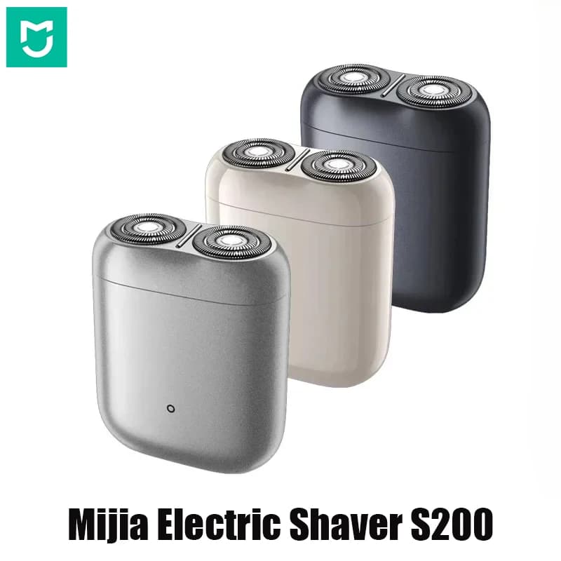 MIJIA S200 Electric Shavers Portable IPX7 Washable Dry Wet Razor Beard Trimmer Cutter Rechargeable For Men Razors Machine
