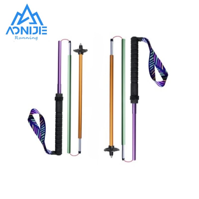 AONIJIE E4201 New E4204 Lightweight Foldable Trekking Stick with Fast Carbon Fiber Closure for Hiking and Trail Running