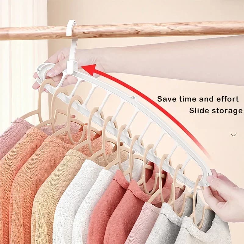 Multipurpose portable folding clothes hanger for adult baby pants 360 ° Anti-slip rotating clothes hanger Practical travel accessories
