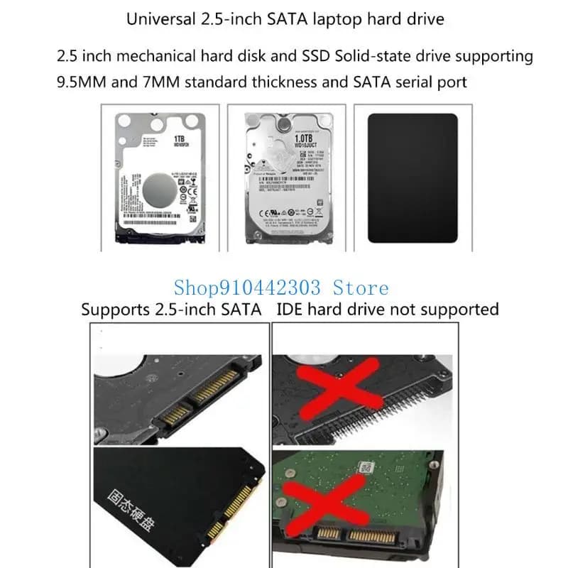 Cavo adattatore per cavo disco rigido da USB a 652F per disco rigido da 2,5 pollici