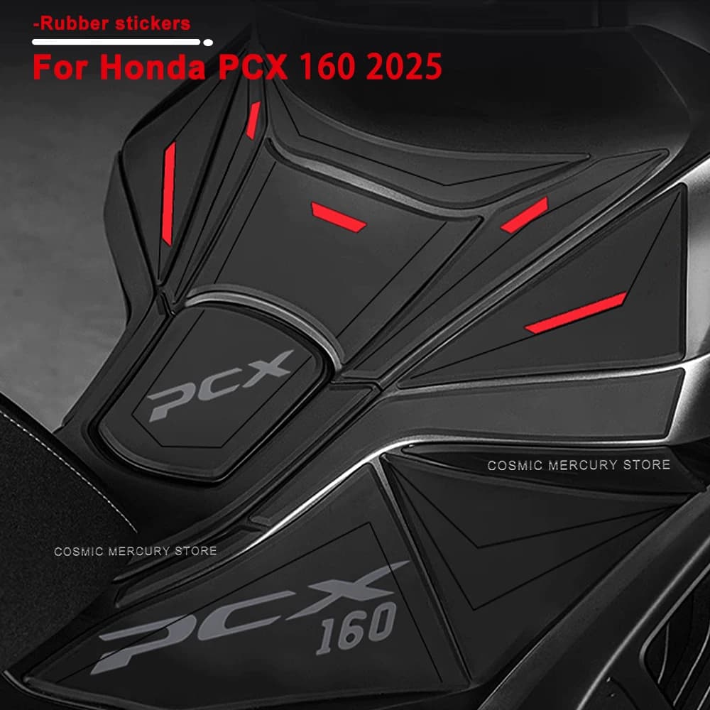 Nuovo kit adesivi protettivi per moto serbatoio carburante manopole per ginocchio adesivo antiscivolo protezione in gomma decalcomania pcx per Honda PCX 160 2025