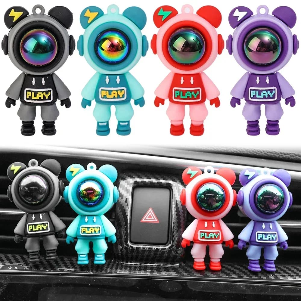 Perfume clip for car air intake Air conditioner for cartoon astronaut Clip for aromatherapy Interior accessories Deodorant for environments