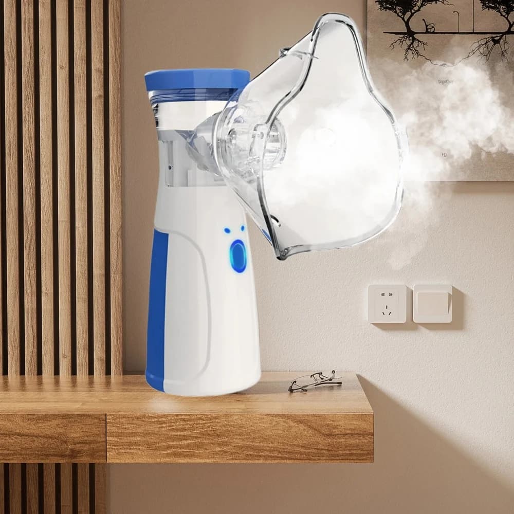 Mini Facial Steamer Rechargeable Silent Mesh Nebulizer Handheld Portable Nebulizer Humidifier Face Rehydration Skin Care Tools