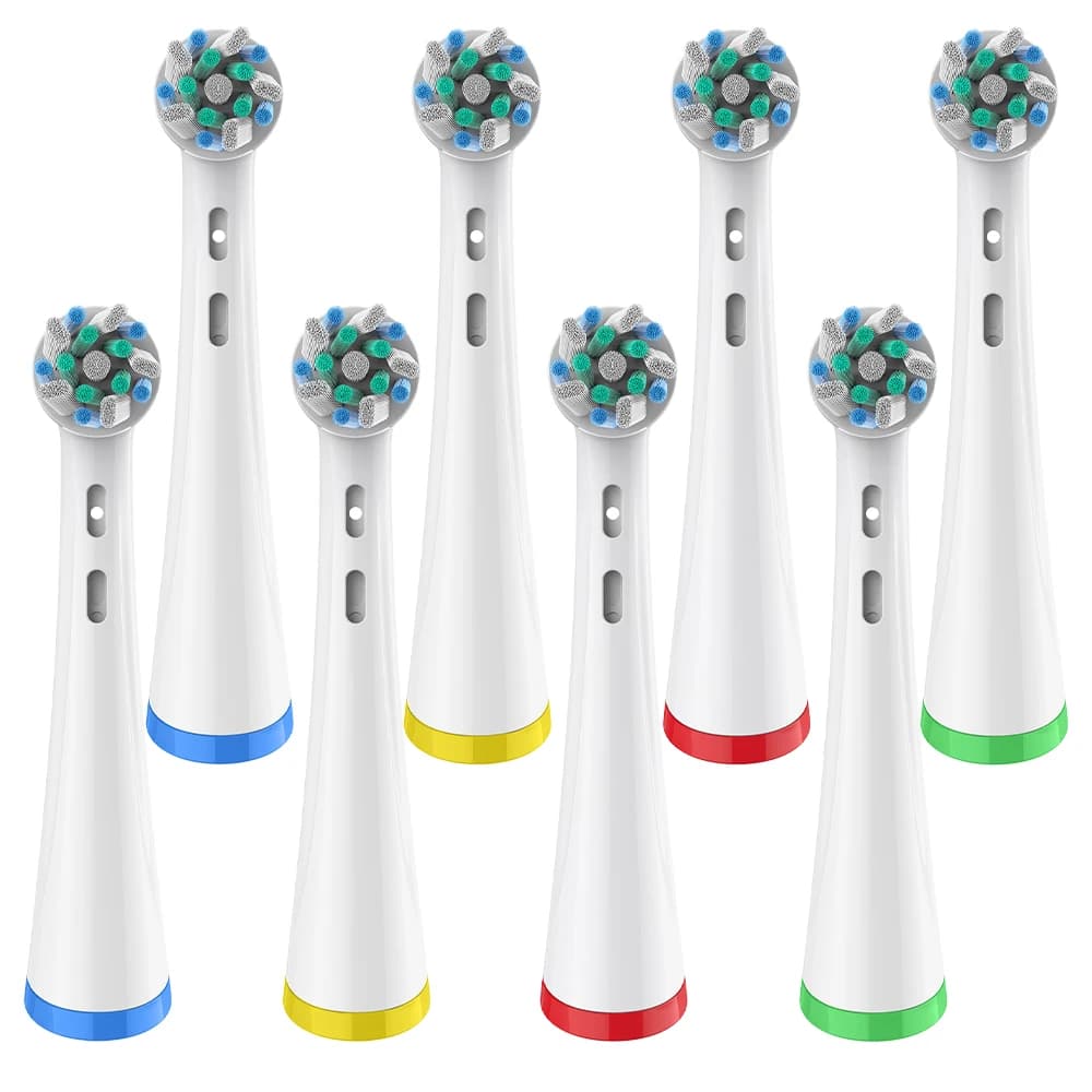 Testine di ricambio professionali compatibili con lo spazzolino elettrico Oral B iO Series, ricariche per testine rotanti.