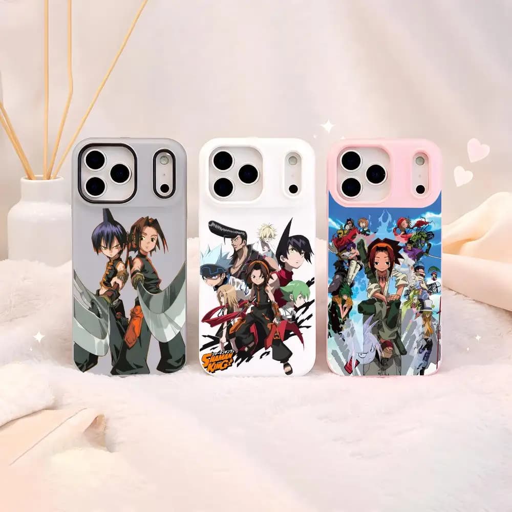 Cover per iPhone 12-17 Anime Shaman King in TPU Morbido Trasparente Anti-ingiallimento Antiurto Ultra Sottile Leggero