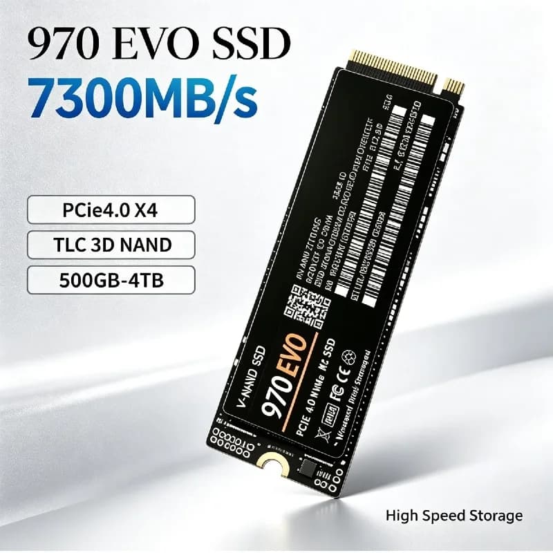 970 EVO M.2 NVMe 2280 SSD PCIe 4.0 x4 Internal Solid State Drive 500GB 1TB 2TB 4TB PC Storage Disk For Desktop Laptop