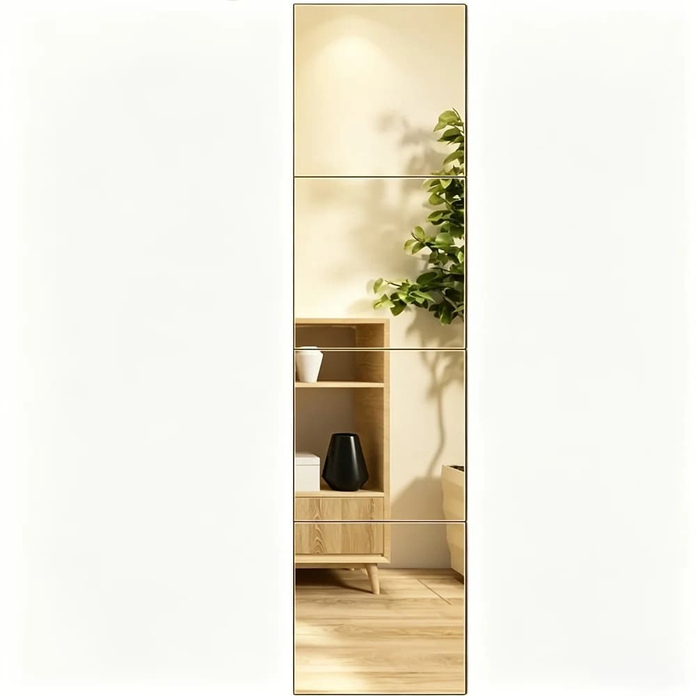 Creative 2PCS 12 Inch Multifunctional Acrylic Mirror Tray Household Decor for Bathroom Makeup Mirror Full Length Dressing Mirror