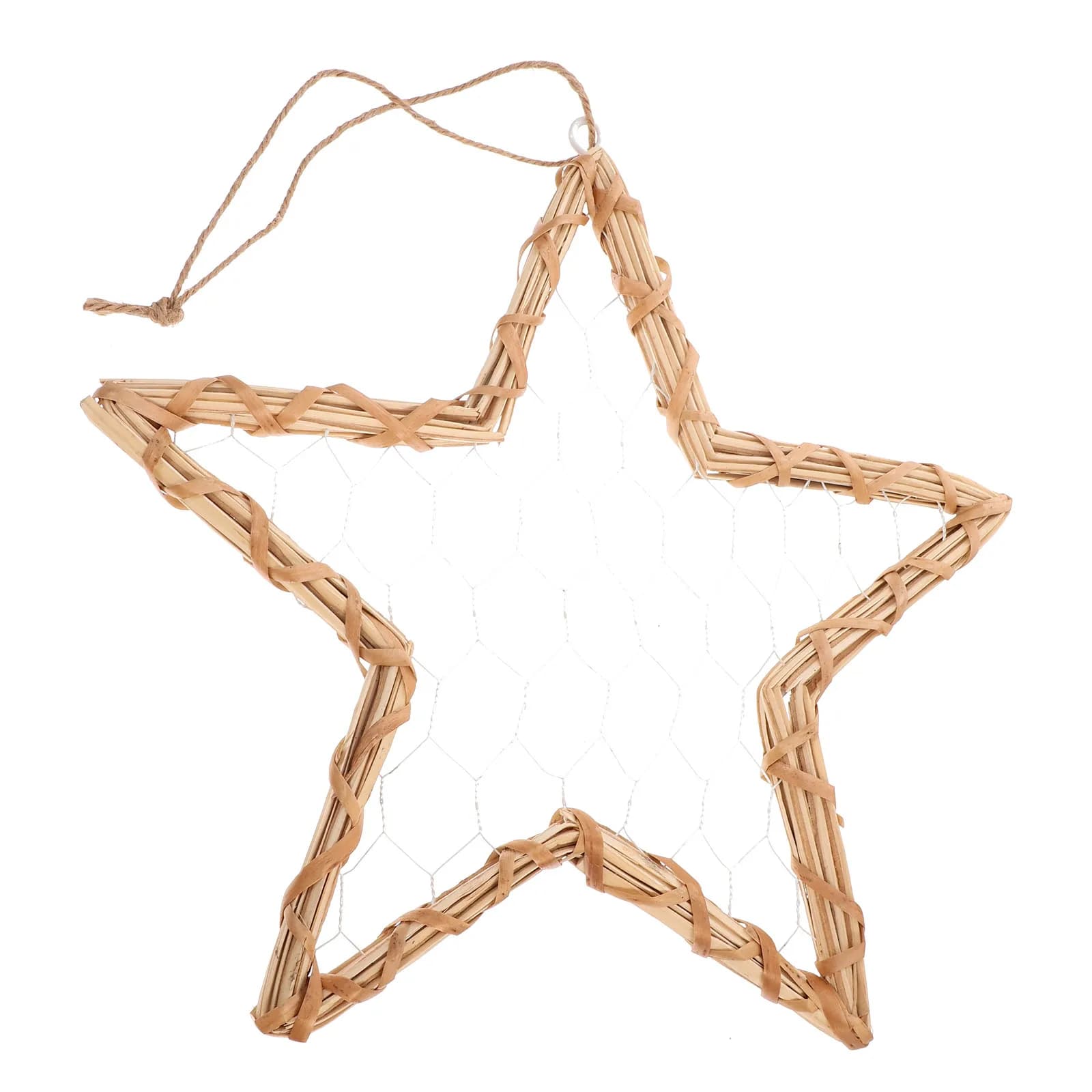 Willow Woven Hanging Picture Frame Garland Display Holder for Artwork Photos Sketches Living Room Bedroom Office Vintage Wall