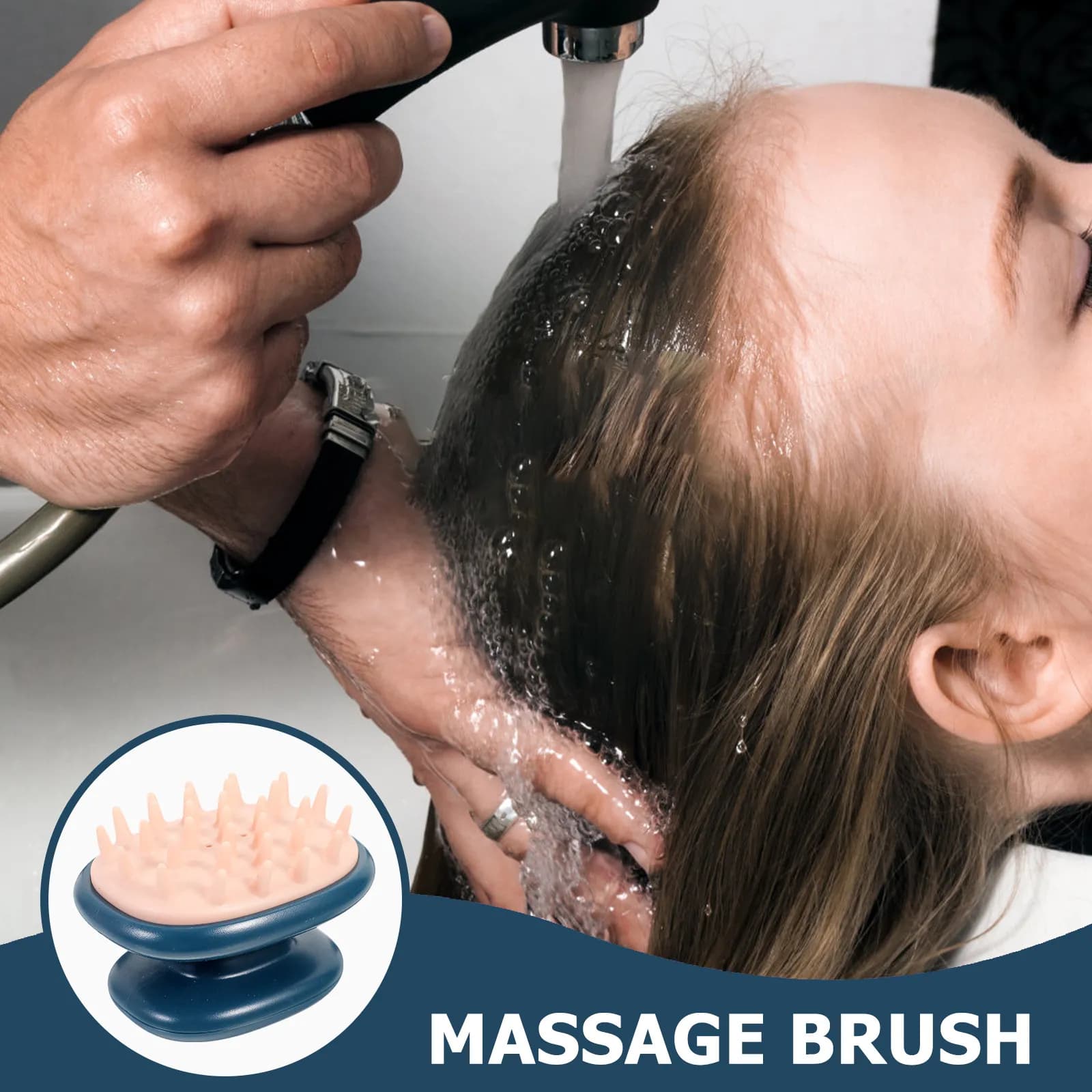 1 pz Massaggiatore per Cuoio Capelluto in Silicone, Spazzola Multifunzione per la Pulizia dei Capelli, Strumento per la Cura Quotidiana dei Capelli e la Routine di Shampoo, Ideale per i Viaggi