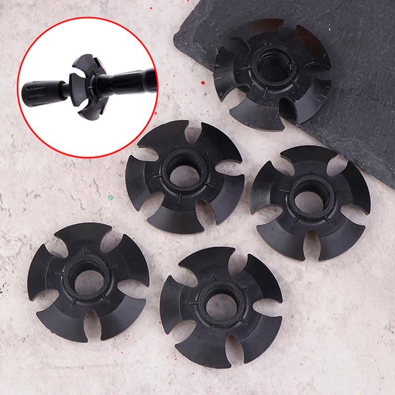 5 Piece Spare Parts for Trekking Sticks, Rubber, Snow and Fango, for Hiking Sticks and Alpenstock
