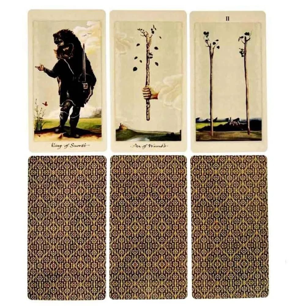 Tarocchi pagani per altri mondi A Dimensioni gioco mazzo da 78 carte: 11,3 * 6,3 * 3,2 cm Manuale cartaceo