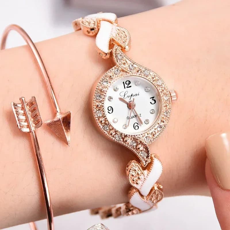 Women's Wrist Watch New Luxury Crystal Dress Wrist Watch Brand Women's Casual Quartz Reloj Mujer
